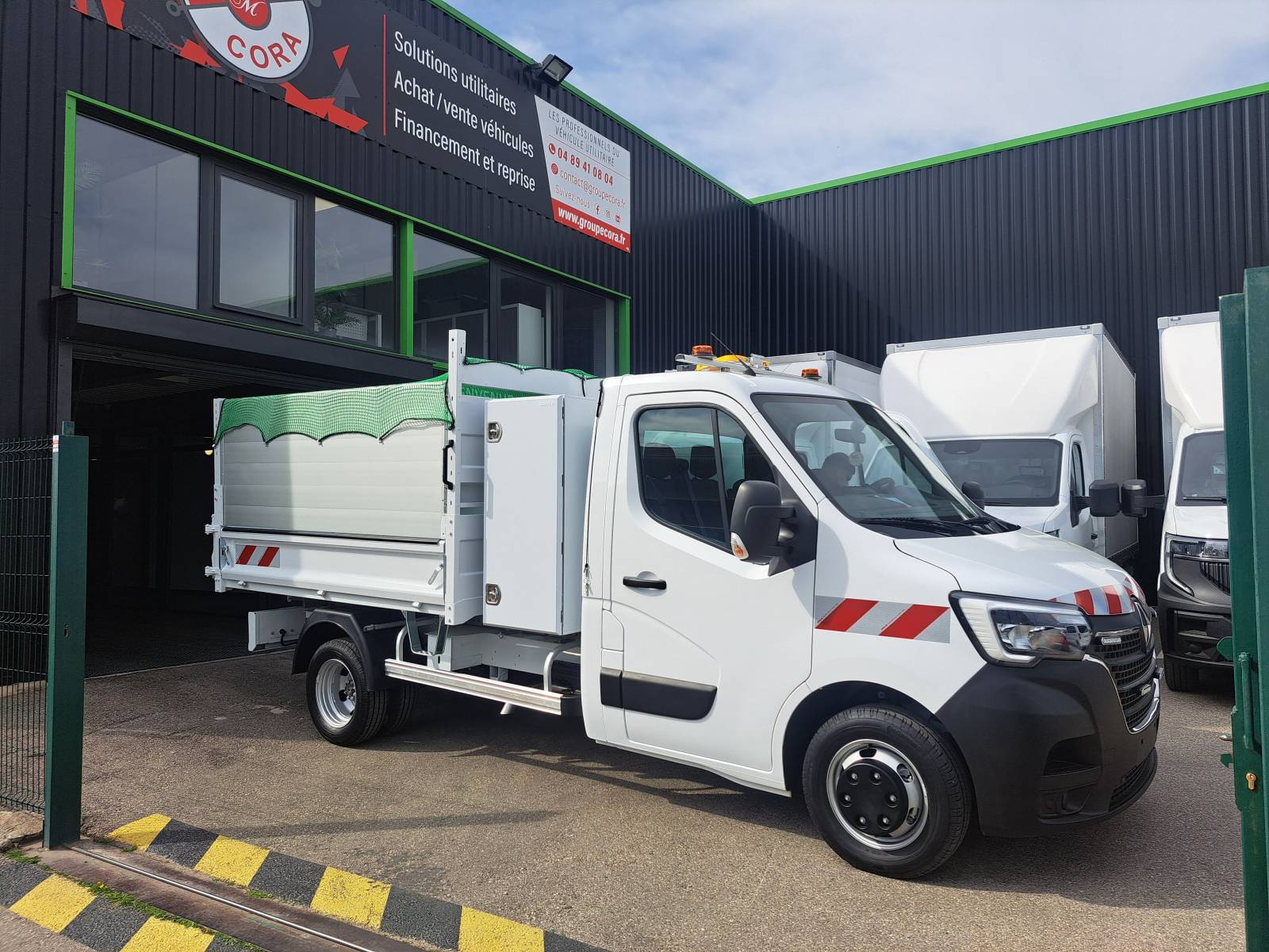 benne benne coffre filet réhausse ridelle plateau acier alugrue bras ampliroll artisan flotte paysagiste