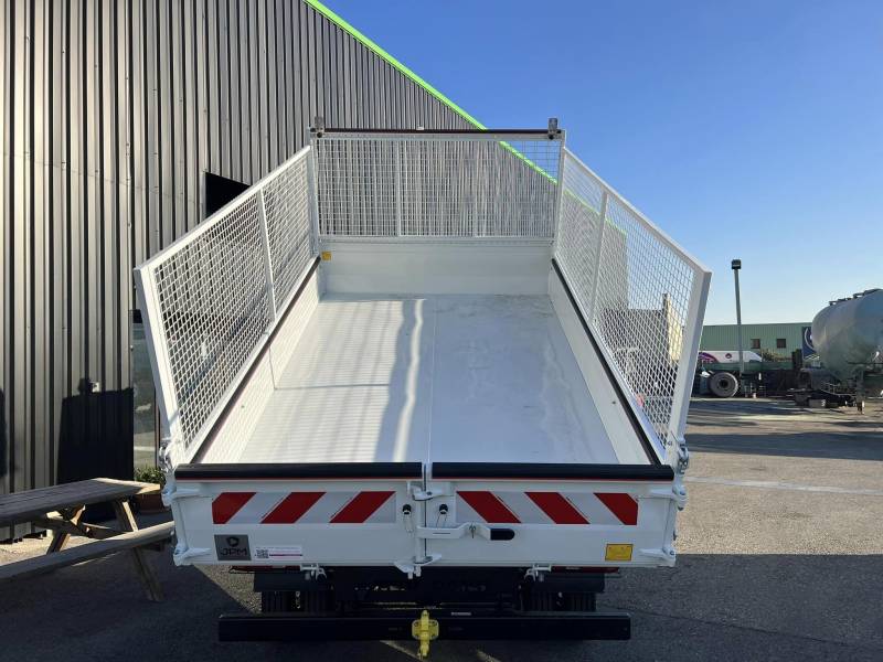 Benne aluminium avec réhausses grillagées 