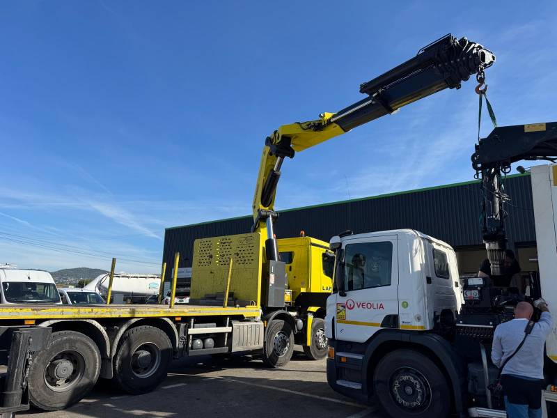 Changement d'un bras de grue complet et de son embrage à Manosque 04