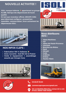 Groupe Cora est revendeur ISOLI dans le sud est de la France